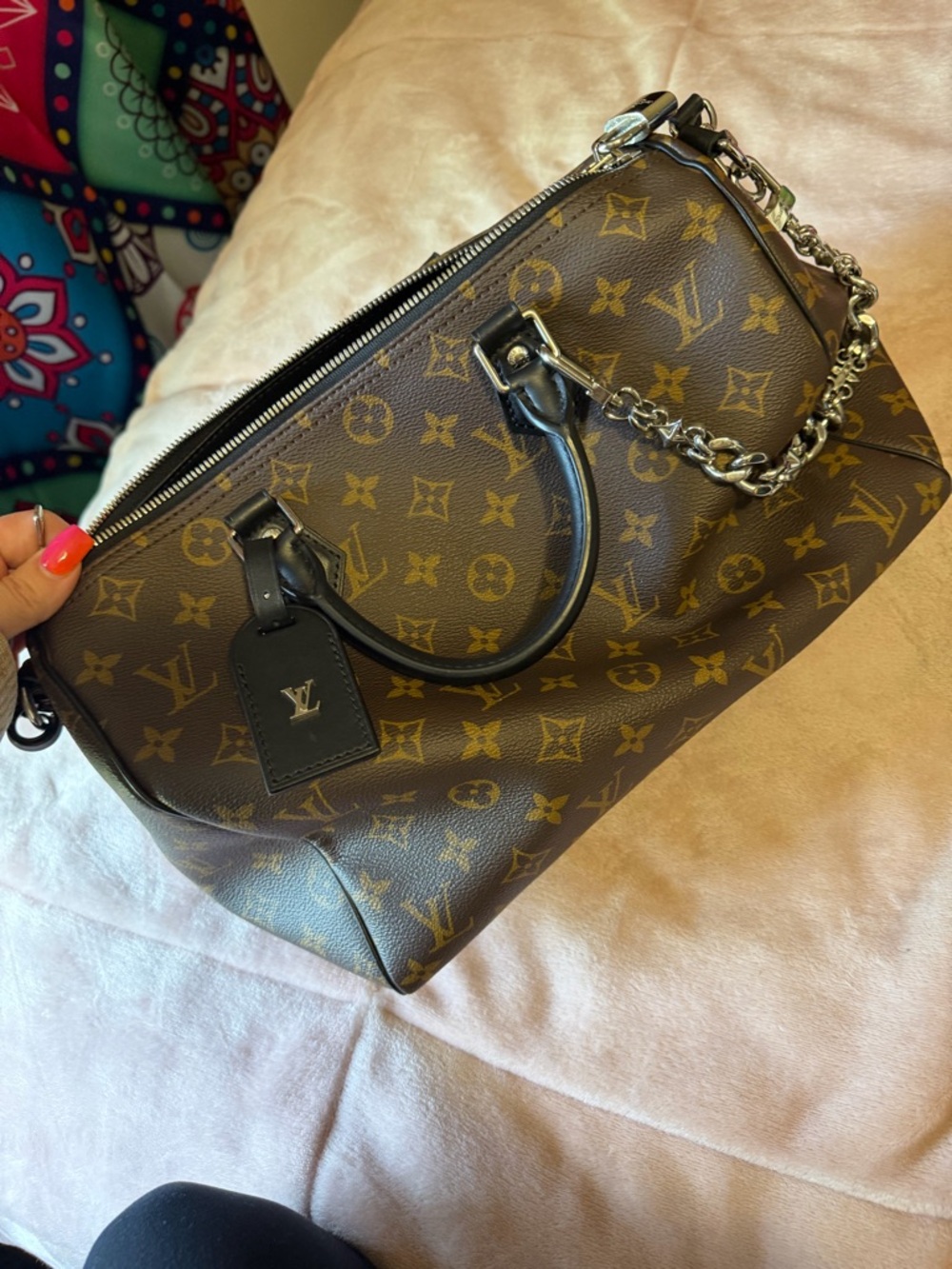 Louis Vuitton Brown Monogram Canvas Speedy soft 30 Bandoulière Bag - Picture 10 of 12